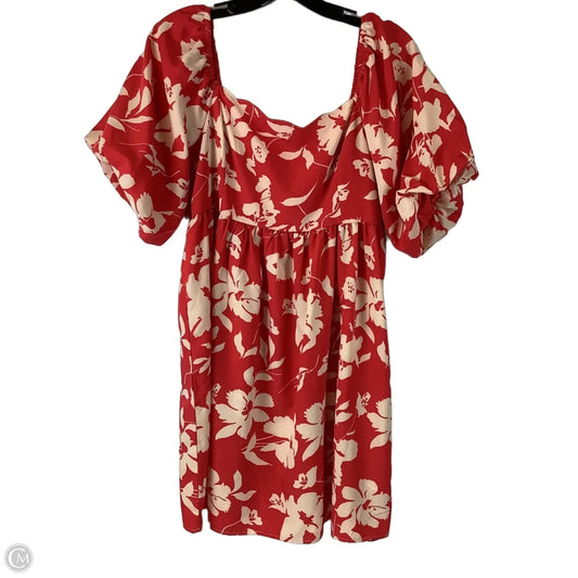 Dress Casual Short By Umgee In Red & White, Size: M