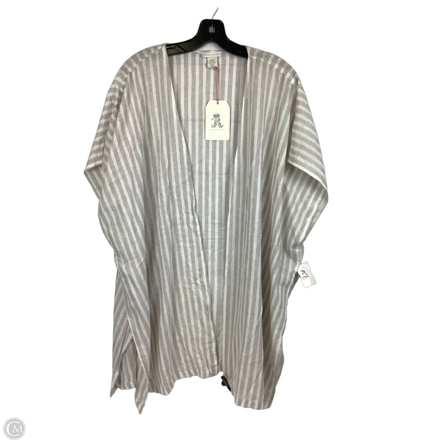 Kimono By Clothes Mentor In Striped Pattern, Size: Osfm
