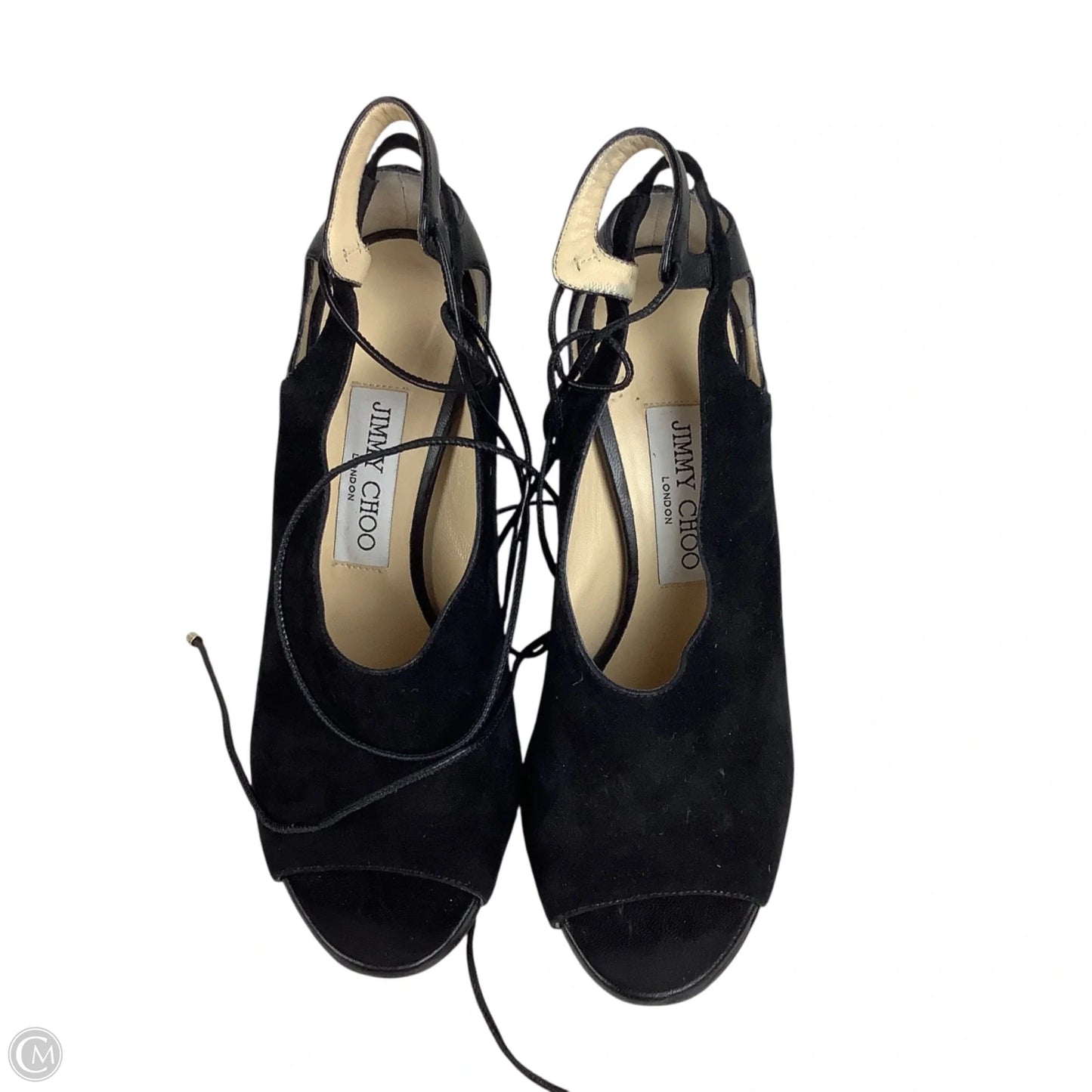 Shoes Luxury Designer By Jimmy Choo In Black, Size: 37.5