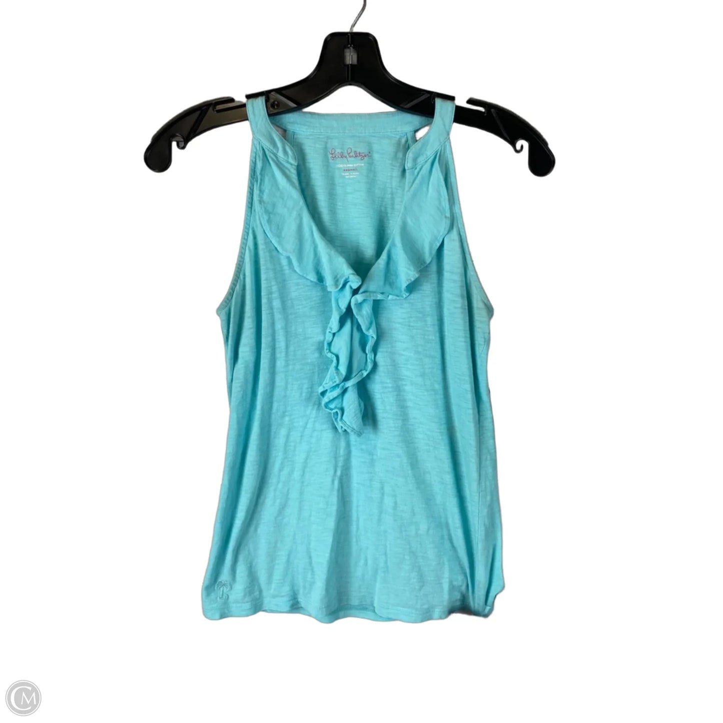 Top Sleeveless Designer By Lilly Pulitzer In Blue, Size: Xxs