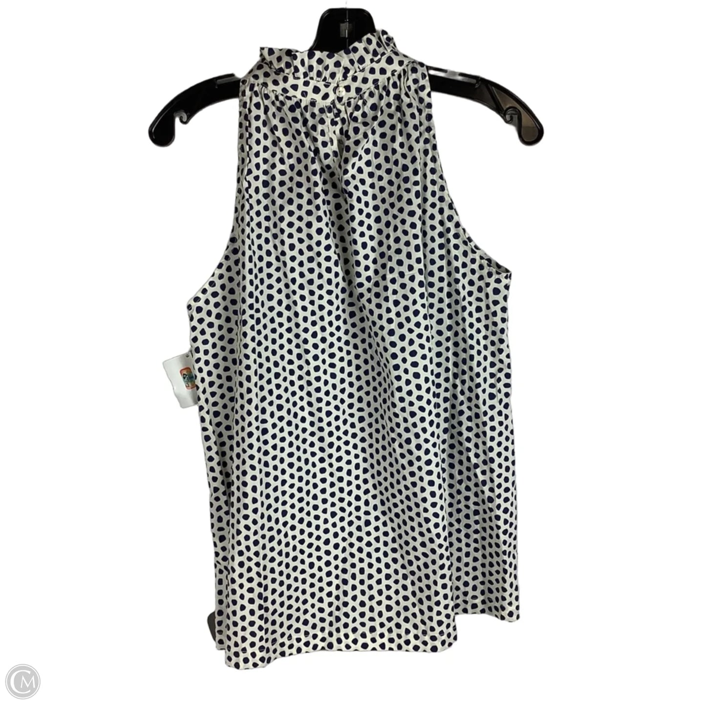 Top Sleeveless By Michelle Mcdowell In Polkadot Pattern, Size: L