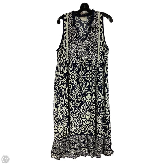 Dress Casual Maxi By Umgee In Blue & Cream, Size: S