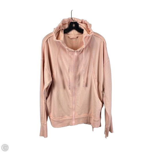 Sweatshirt Hoodie By Free People In Pink, Size: M