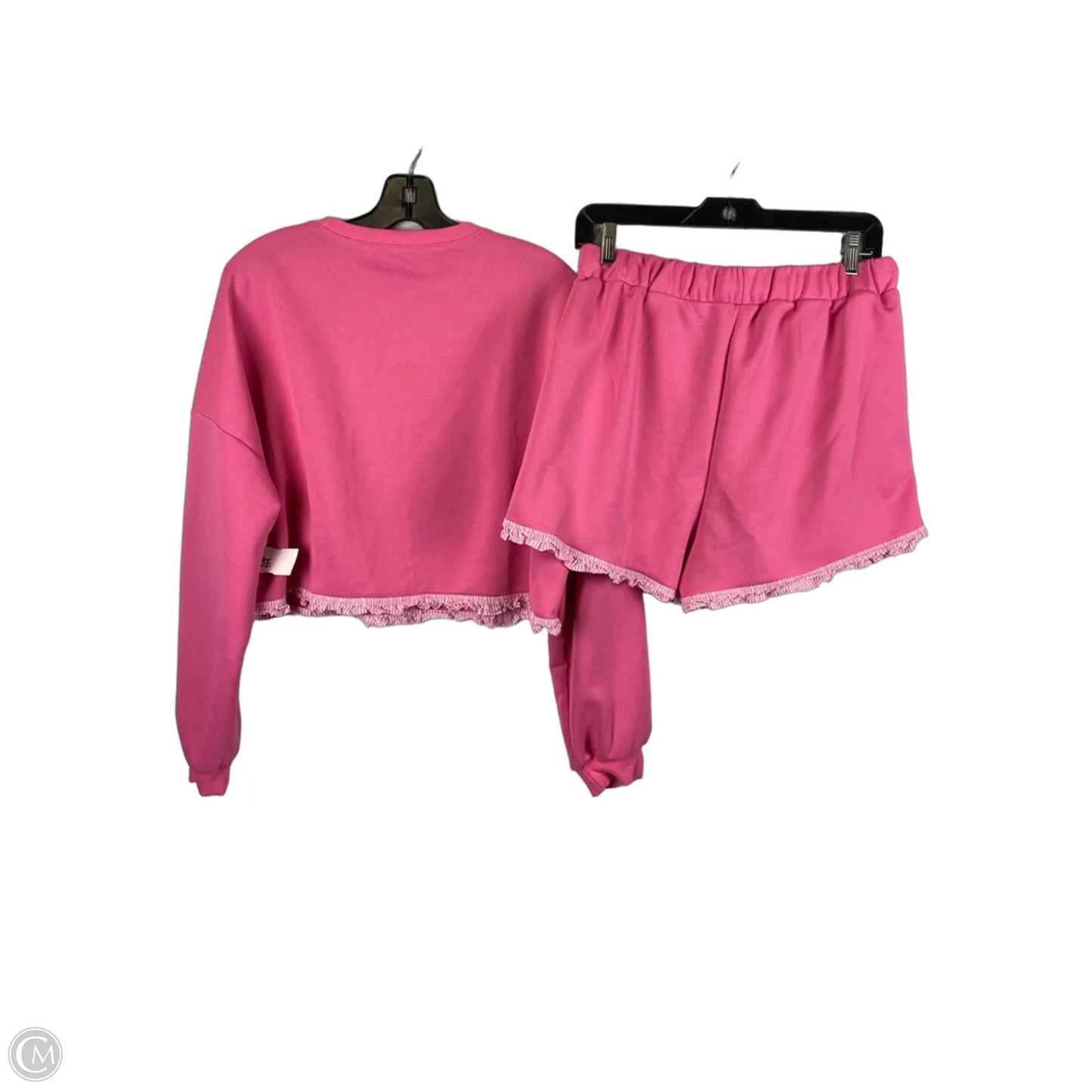 Skort 2pc Set By Clothes Mentor In Pink & White, Size: M