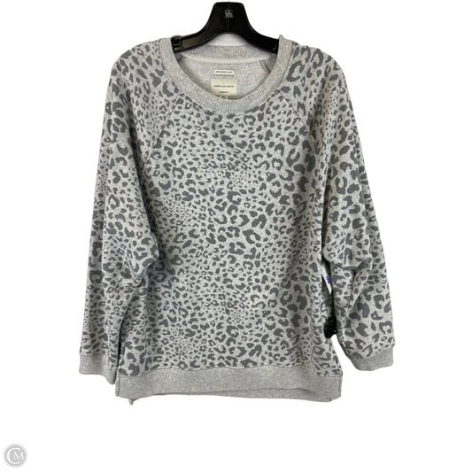Sweatshirt Crewneck By American Eagle In Leopard Print, Size: S