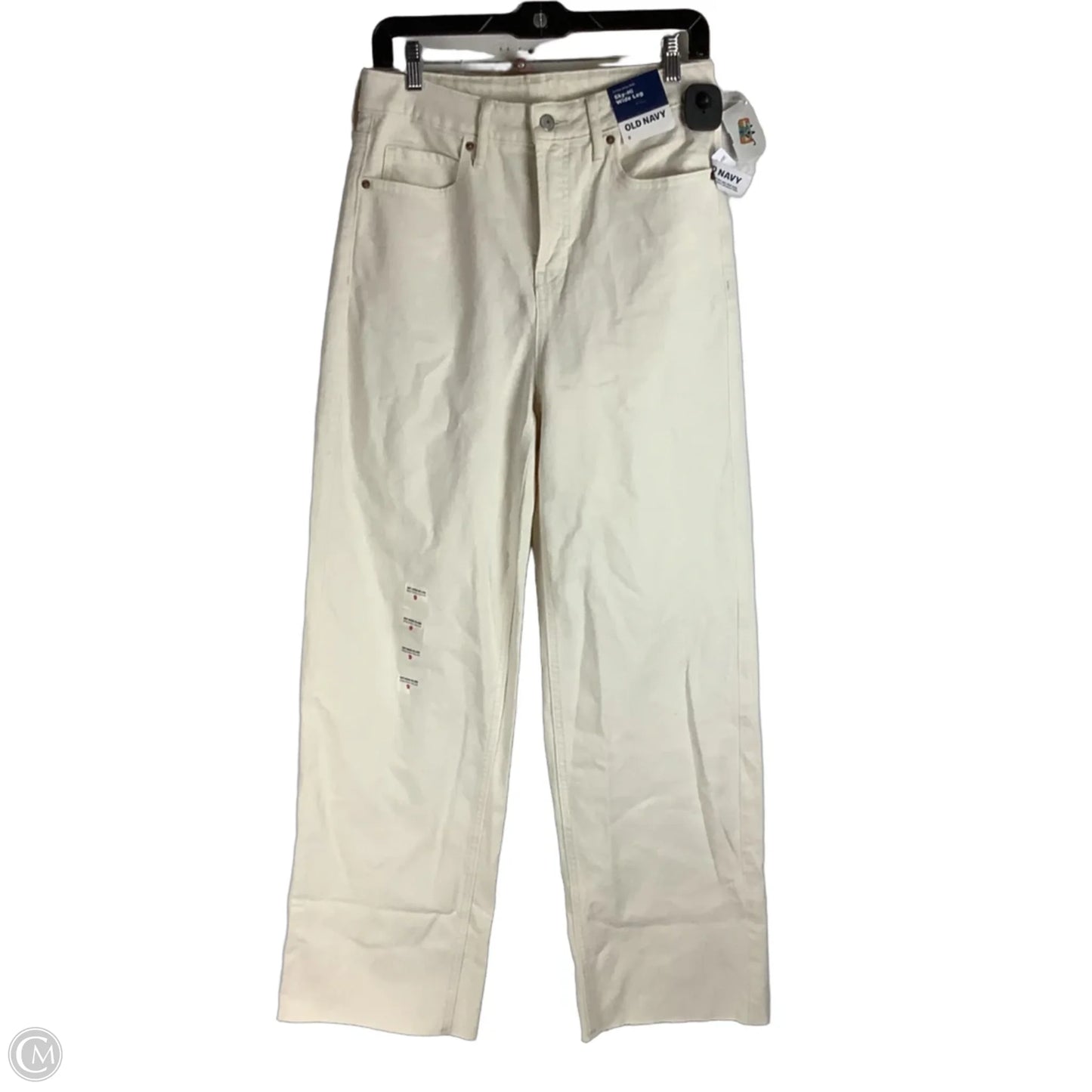 Jeans Wide Leg By Old Navy In Cream Denim, Size: 6