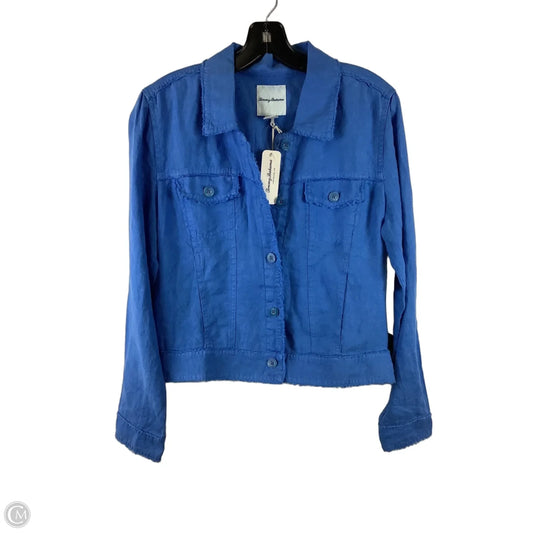 Jacket Shirt By Tommy Bahama In Blue, Size: M