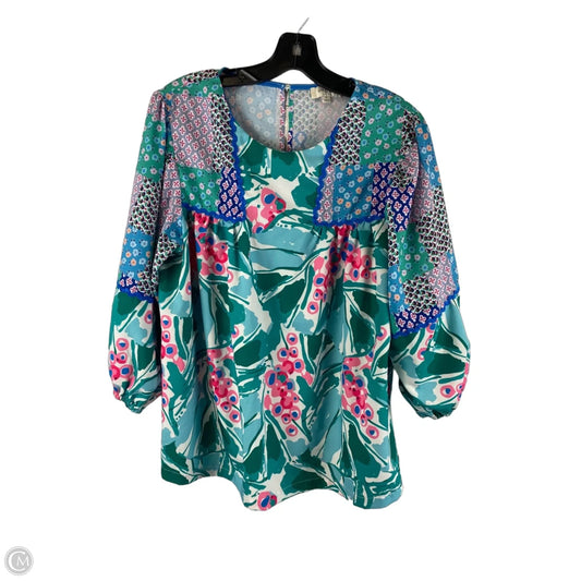 Top Long Sleeve By Umgee In Multi-colored, Size: M