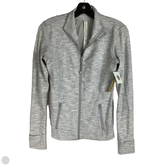 Athletic Jacket By Lululemon In Grey, Size: 6