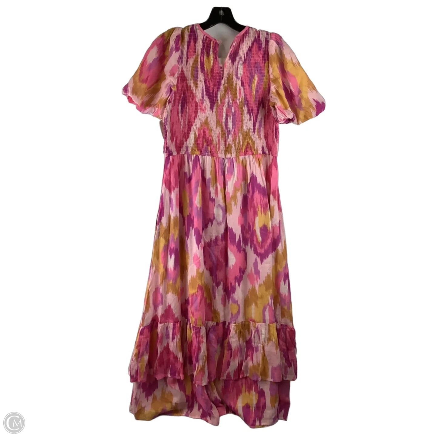 Dress Casual Maxi By Banjanan In Orange & Pink, Size: Xl