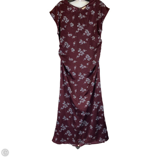 Dress Party Midi By A New Day In Blue & Red, Size: M