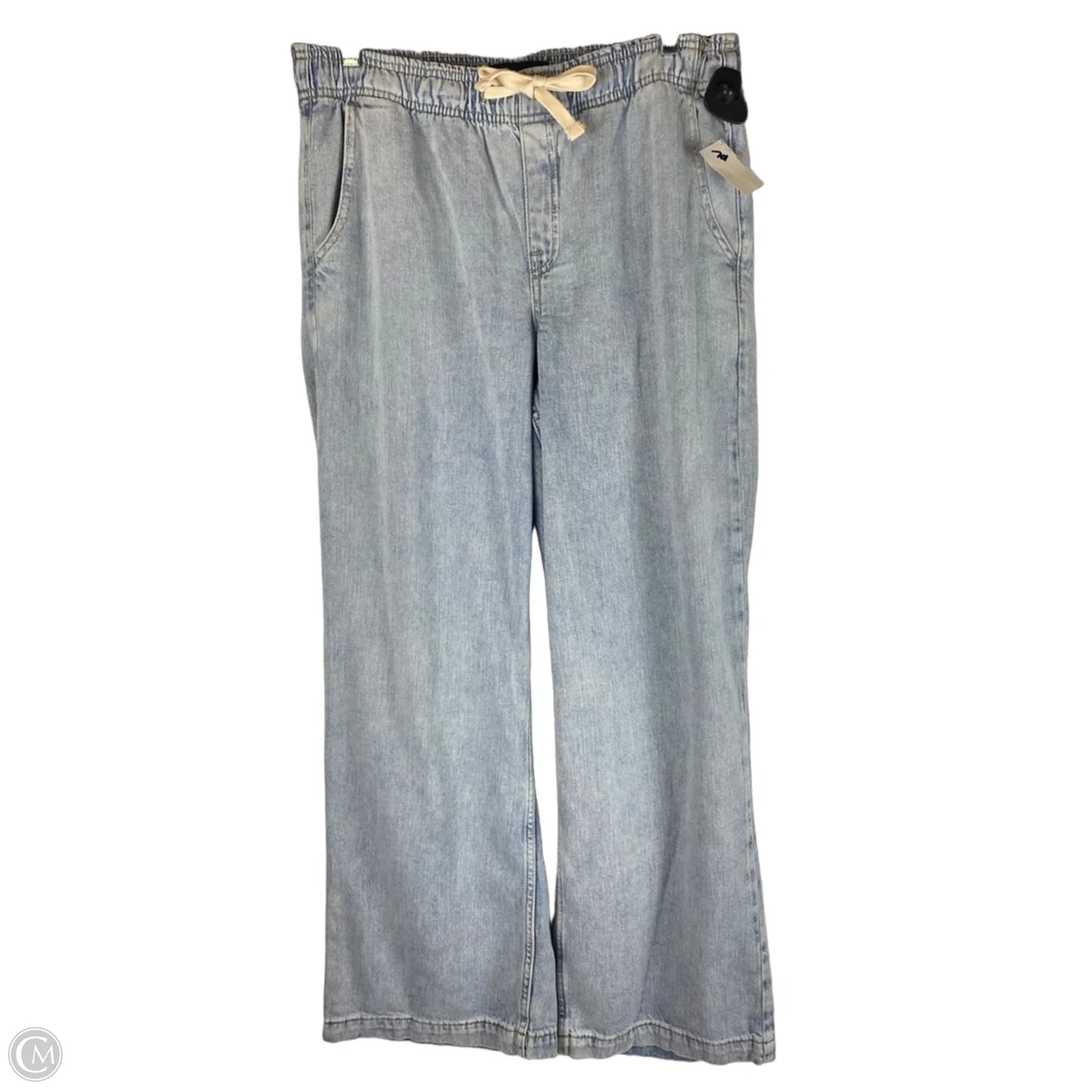 Jeans Wide Leg By Gap In Blue Denim, Size: M