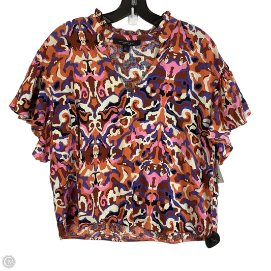 Top Short Sleeve By Marc New York In Multi-colored, Size: S