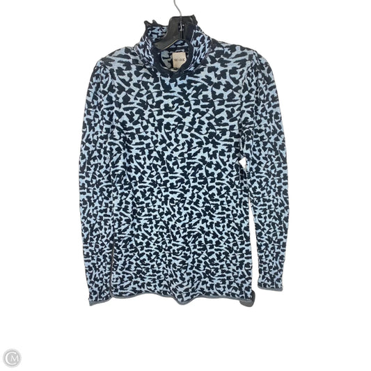 Top Long Sleeve By Nic + Zoe In Black & Blue, Size: Sp