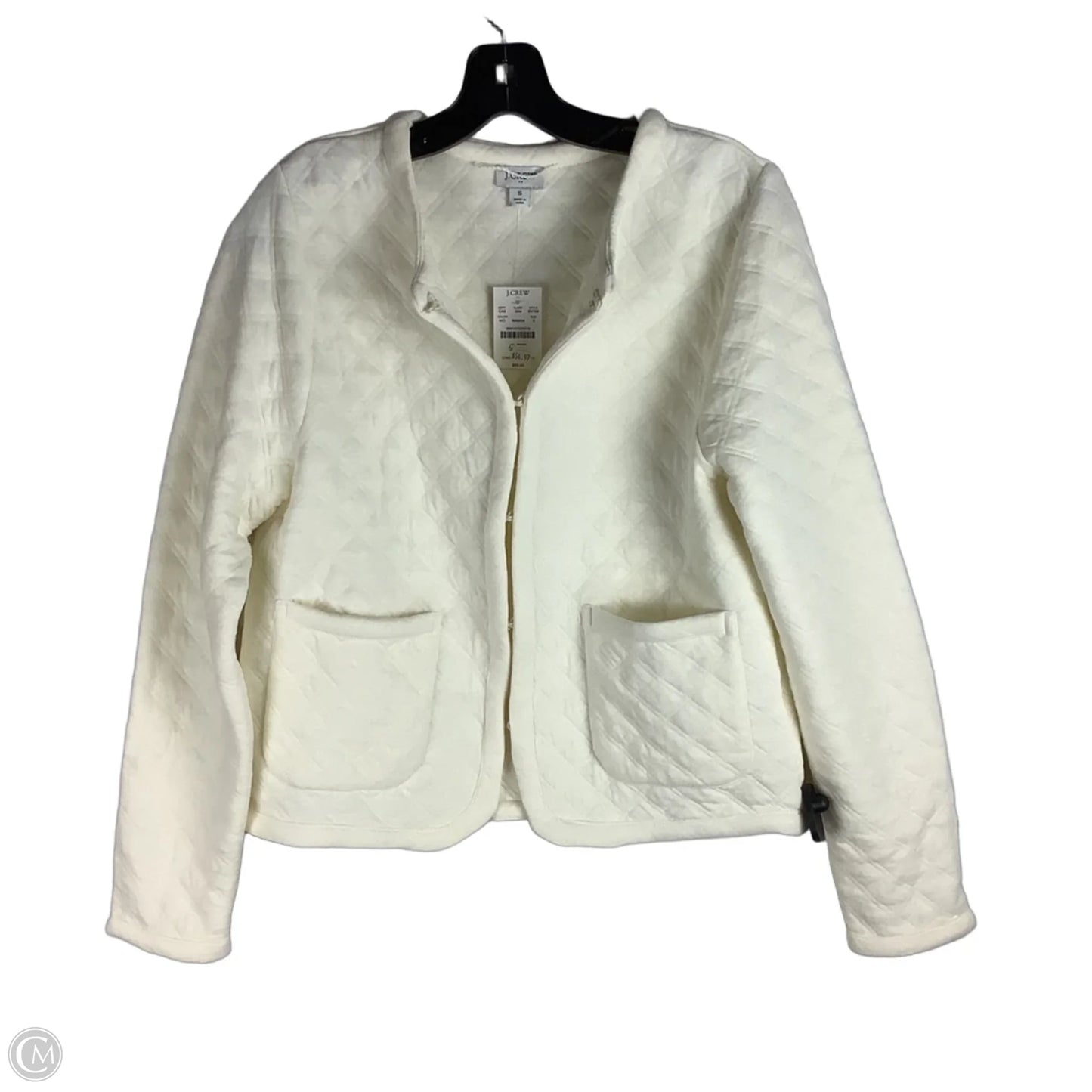 Jacket Shirt By J. Crew In Cream, Size: S