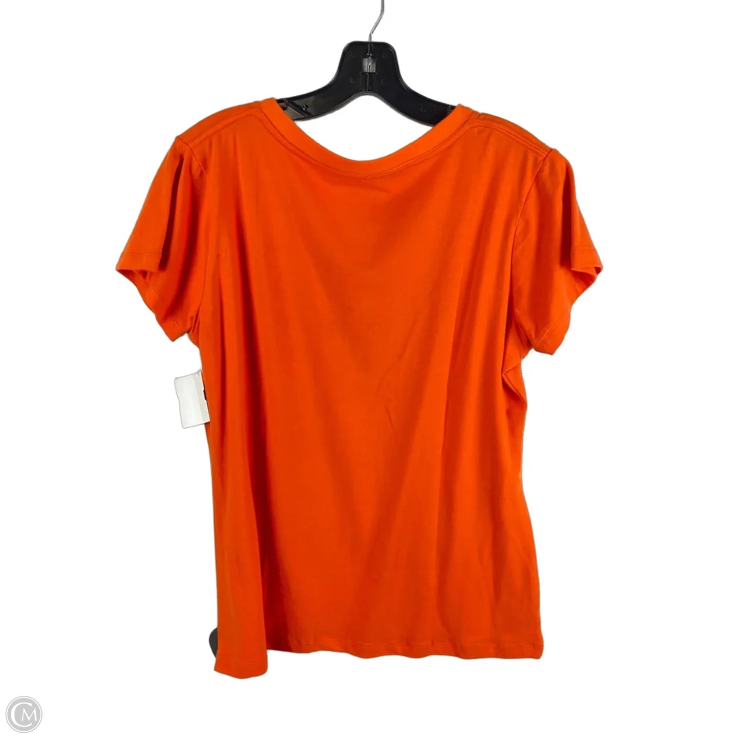 Top Short Sleeve Basic By Clothes Mentor In Orange & Purple, Size: Xl