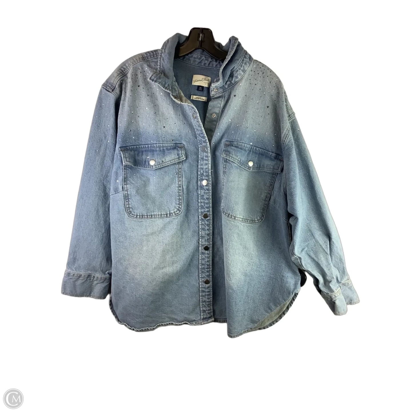 Jacket Denim By Universal Thread In Blue Denim, Size: Xxl