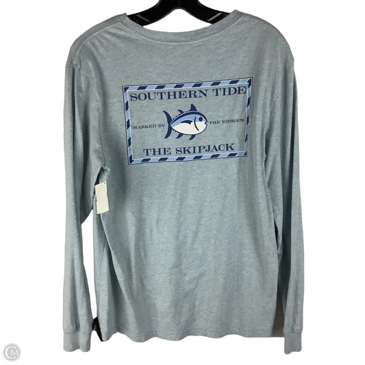 Top Long Sleeve By Southern Tide In Blue, Size: S - First picture is back of shirt