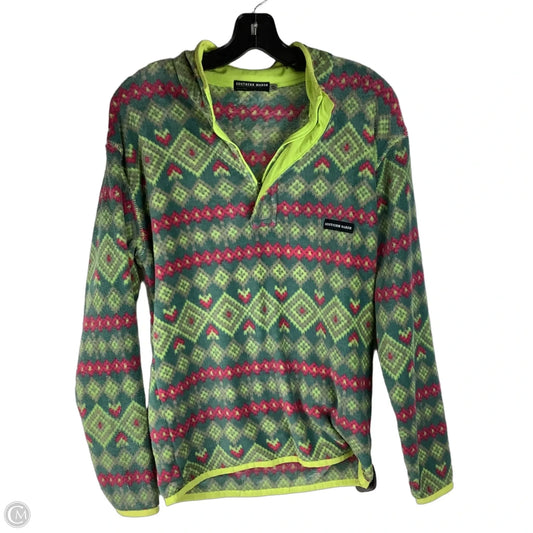 Sweatshirt Collar By Cmb In Green & Pink, Size: Xs