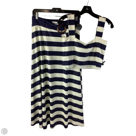 Skirt Set 2pc By Cma In Blue & White, Size: S