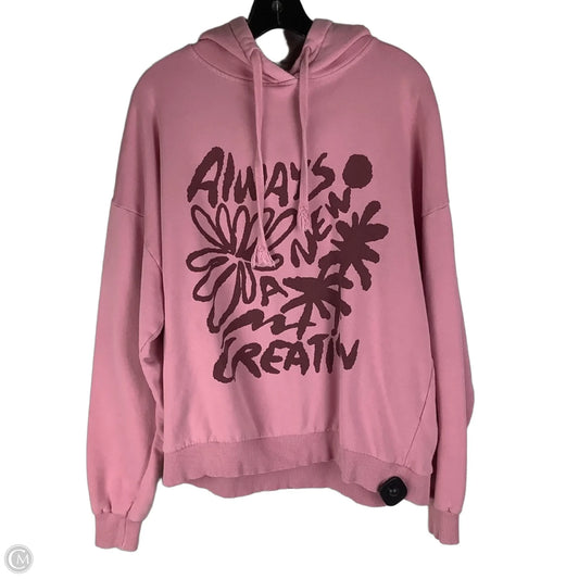 Sweatshirt Hoodie By Pull&bear In Pink, Size: S