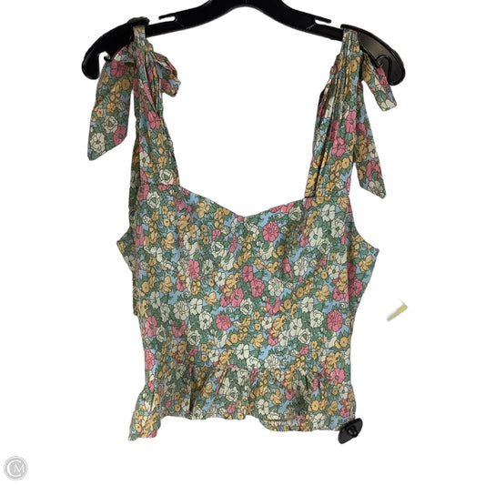 Top Sleeveless By Entro In Floral Print, Size: M