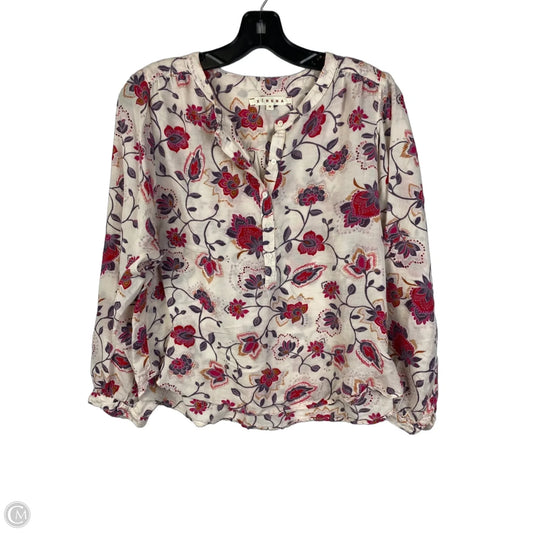 Top Long Sleeve By Xirena In Pink & Purple, Size: S