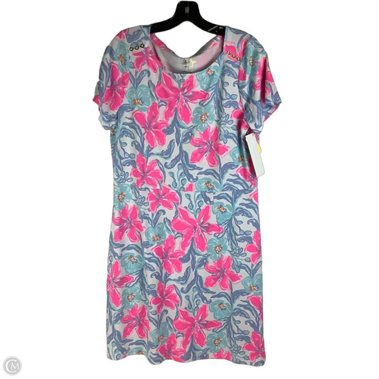 Dress Designer By Lilly Pulitzer In Blue & Pink, Size: L