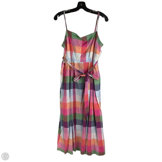 Dress Casual Midi By Target-designer In Multi-colored, Size: L