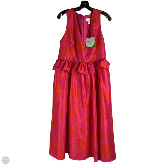 Dress Party Midi By Target-designer In Pink & Red, Size: 12