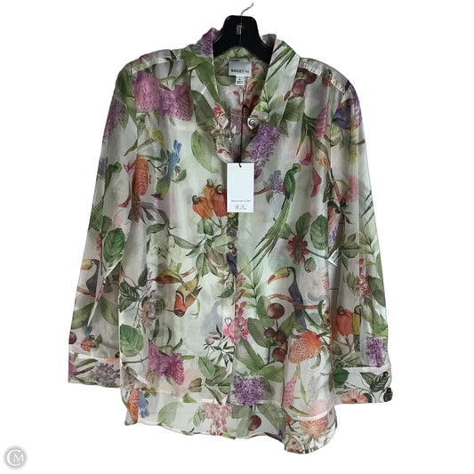 Top Long Sleeve By Bailey 44 In Multi-colored, Size: L