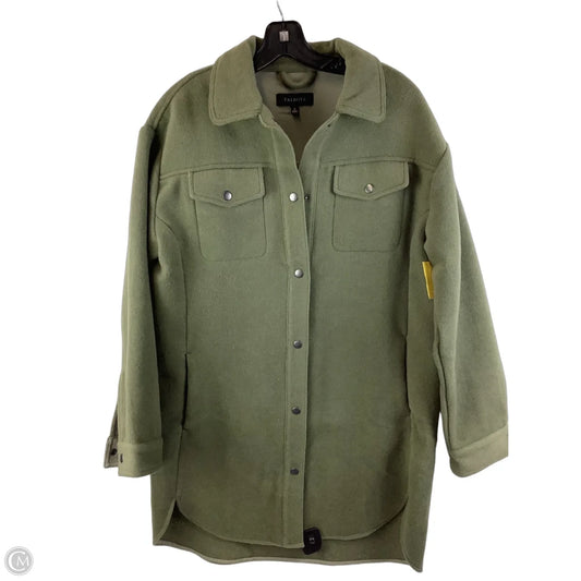 Coat Wool By Talbots In Green, Size: S