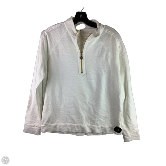Top Long Sleeve Designer By Lilly Pulitzer In White, Size: L