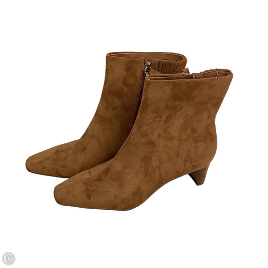 Boots Ankle Heels By J. Crew In Brown, Size: 10