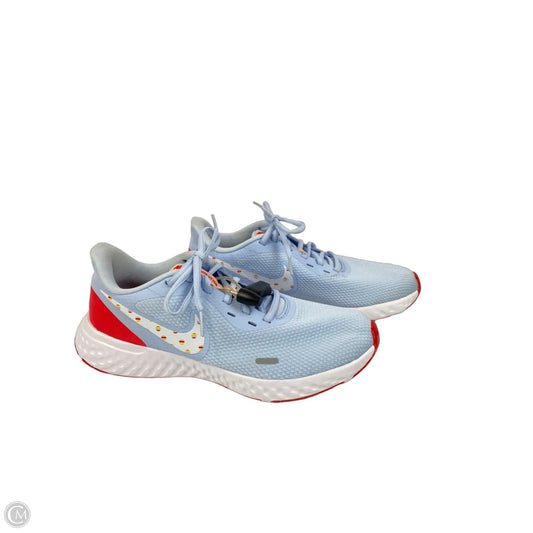 Shoes Athletic By Nike In Blue & Orange, Size: 9