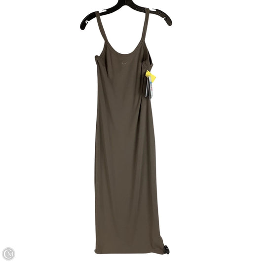 Dress Casual Midi By Nike Apparel In Brown, Size: M