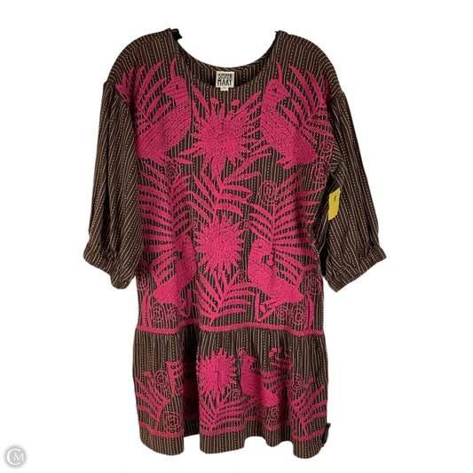 Dress Casual Short By Sister Mary In Brown & Pink, Size: Xs