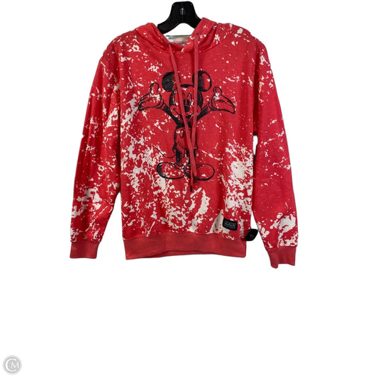 Sweatshirt Hoodie By Disney In Orange & White, Size: S