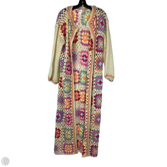 Sweater Cardigan By Miss Sparkling In Multi-colored, Size: M