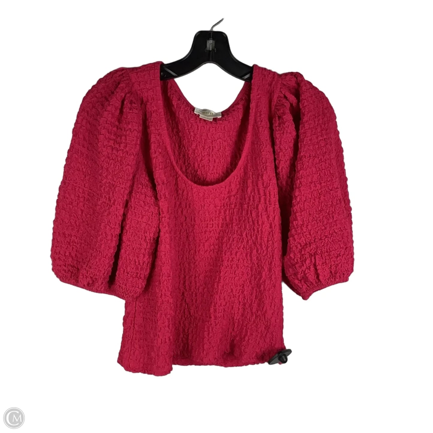 Top Short Sleeve By Maeve In Pink, Size: M