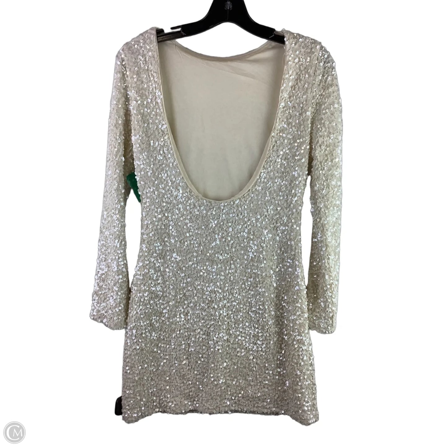 Dress Party Short By H&m In Cream, Size: S