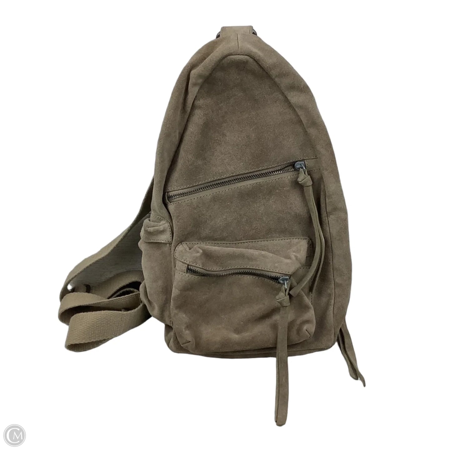 Crossbody Leather By Free People, Size: Medium