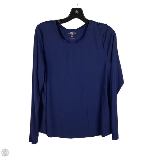 Top Long Sleeve Designer By Lilly Pulitzer In Blue, Size: L