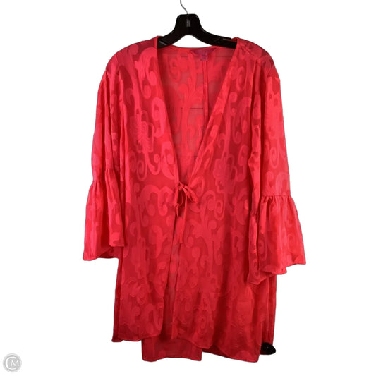Swimwear Cover-up Designer By Lilly Pulitzer In Pink, Size: Xl