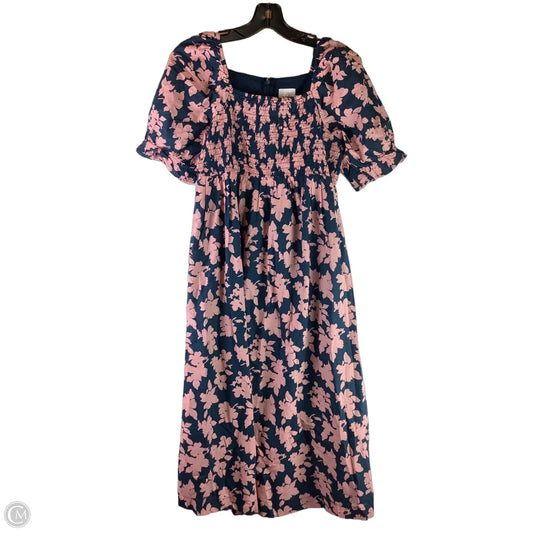 Dress Casual Midi By The Nines In Blue & Pink, Size: S
