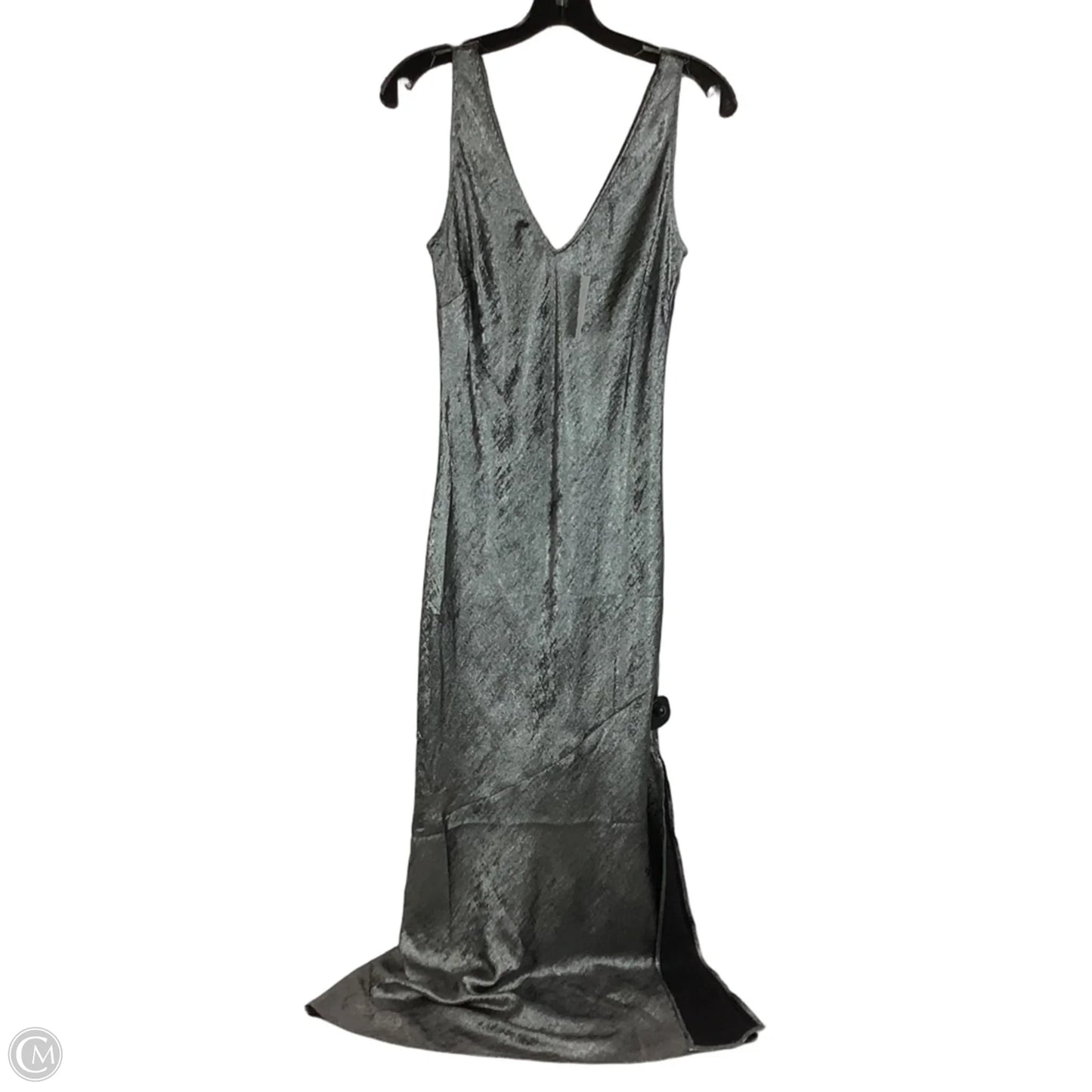 Dress Party Long By Loft In Silver, Size: 2