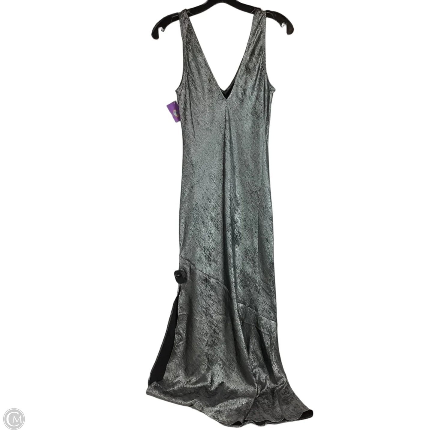 Dress Party Long By Loft In Silver, Size: 2