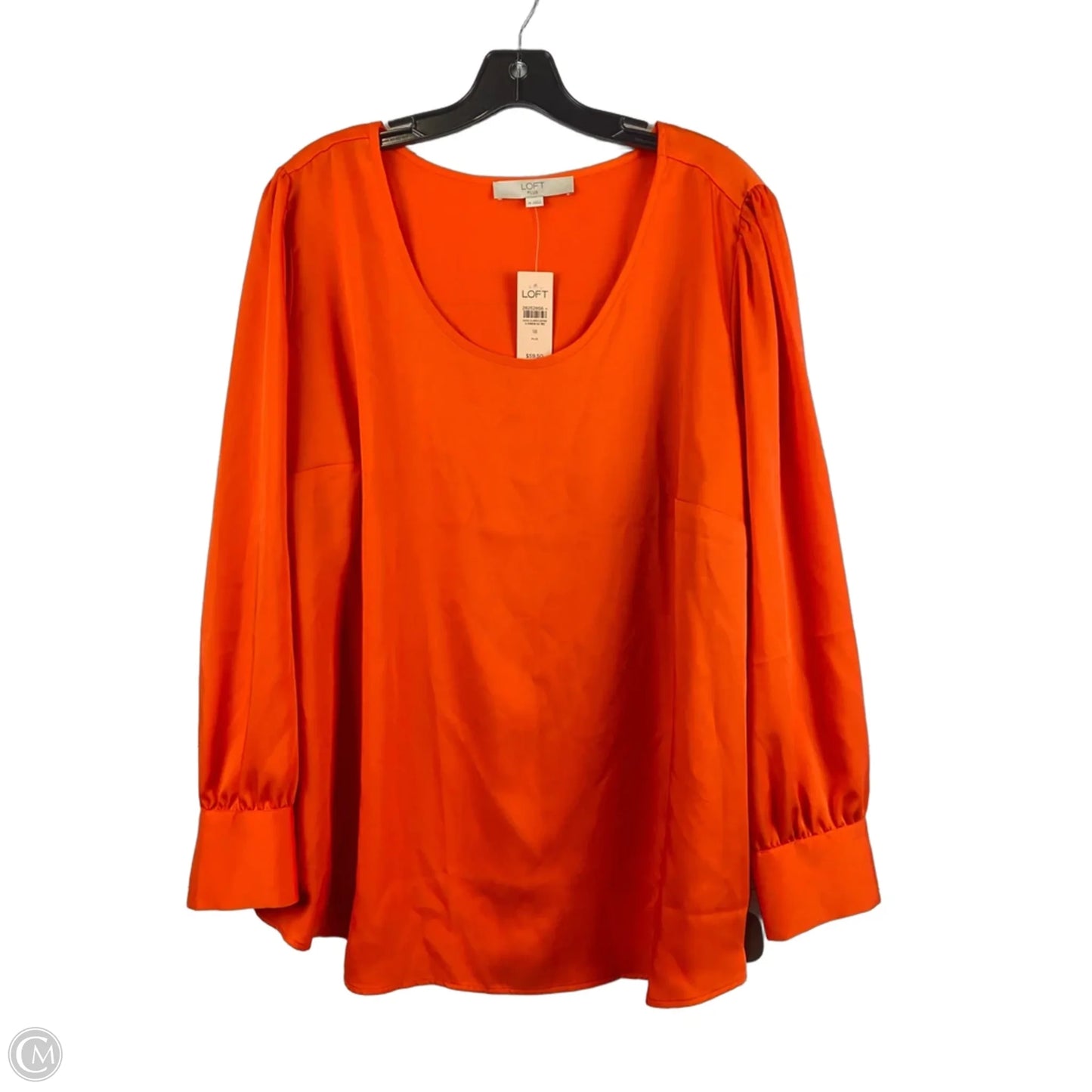 Top Long Sleeve By Loft In Orange, Size: 18