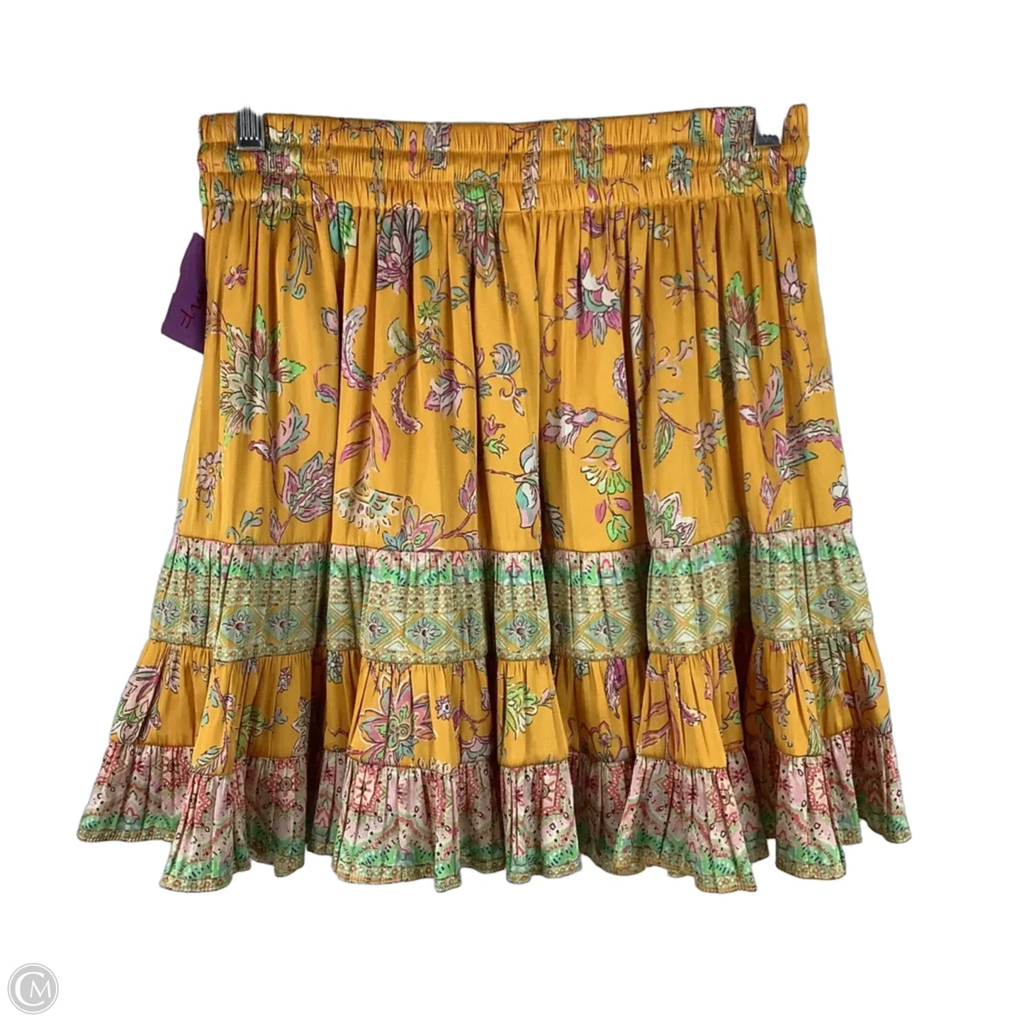 Skirt Mini & Short By Current Air In Yellow, Size: S