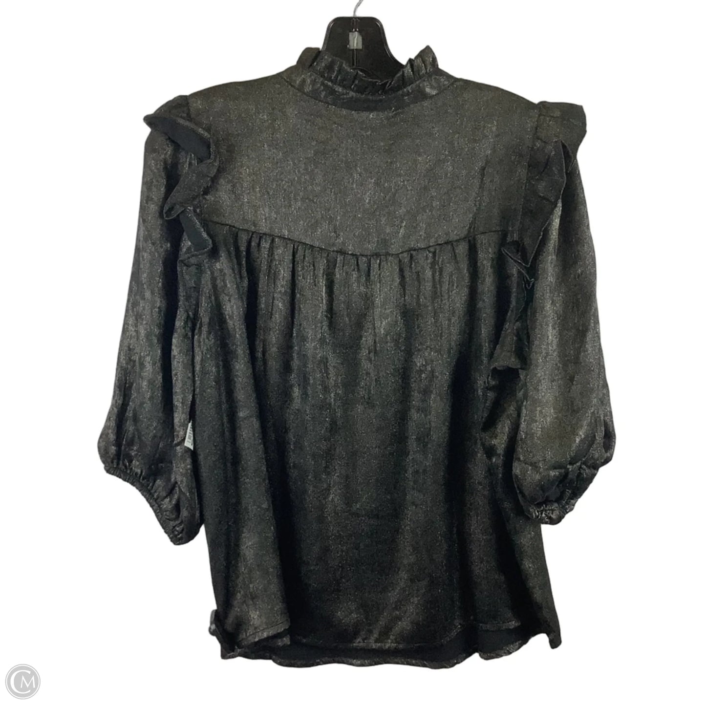 Top Short Sleeve By Michelle Mcdowell In Black, Size: M